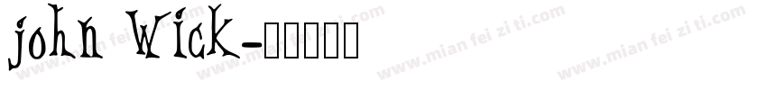 john wick字体转换